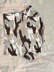 Cow Print Crop TShirt