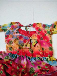 Colorful Ethnic Freel Maxi Dress