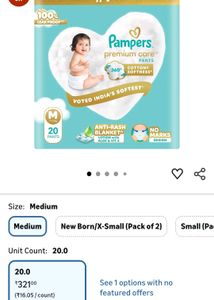 Pampers Premium Care Pants  - M