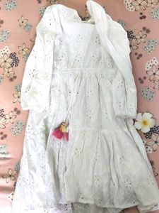 White Embroidered Dress