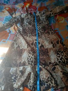Beautiful zebra print girls frock