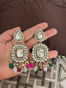 Elegant Kundan Stone Earrings