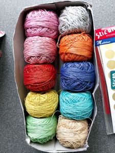 10 COLOR METALIC YARN
