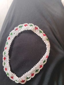 Beaded Anklets - Red &amp; Green