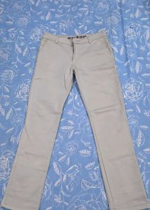 Men's Beige Classic Fit Chinos length 40