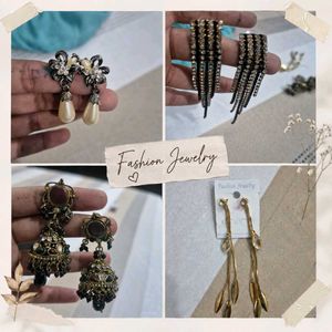 Vintage Statement Earrings Collection  set of 4