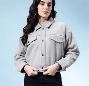 Heavy Winter Gray Casual Jacket