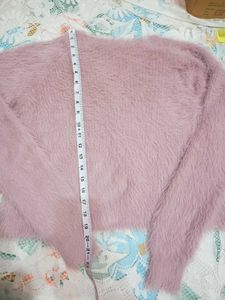Short Pearl Button Knit Cardigan