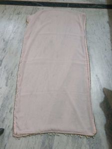 Elegant Pink Dupatta with Beadwork