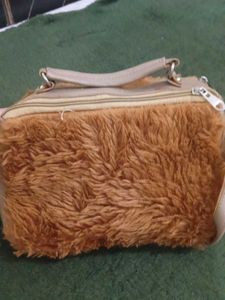 Zara Faux Fur Handbag