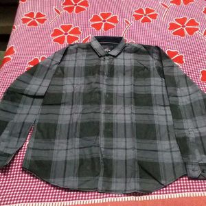 Men's Grey Plain Long Sleeve Shirt
