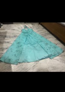 Beautiful Gown With Cape Look