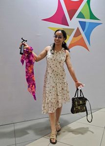 White Floral Midi Dress