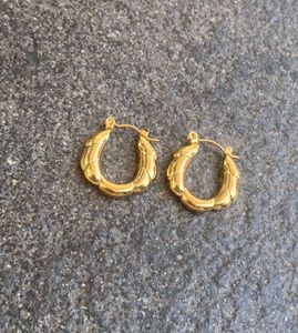 New Gold Anti Tarnish Hoop Earrings l Last pair