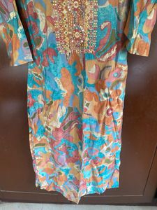Embroidered Kurta with Dupatta Set
