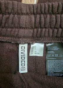 H&amp;M brown baggy sweatpants