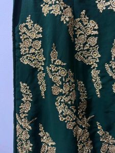 Green &amp; Gold Palazzo Suit