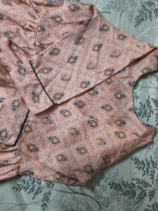Floral Print Midi Dress with Belt