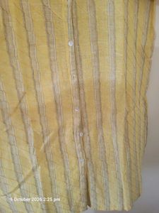 Yellow Striped Kurta