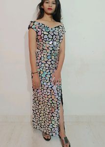 Mirror Work Bodycon Dress