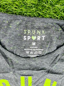 Neon Green Painted Grey 🩶 Spunk T Shirt