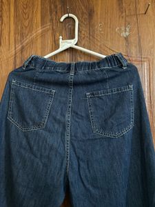 Women's Dark Wash Baggy Jeans