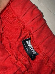 Red Joggers with Quote