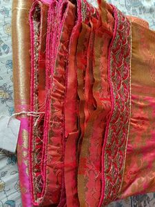 Beautiful Pink and Gold Saree