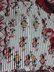 Floral Striped Shirt