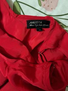 Chic Red Tiered Summer Dress
