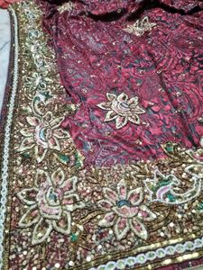 fully sequence work saree and very heavy weight