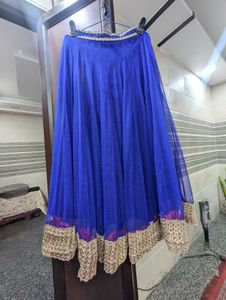 Full Flare Royal Blue Lehenga Choli Set