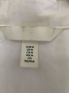 H and M white shirt