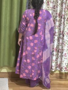 Cotton A Line Kurti Set