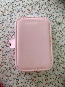 Pink Travel Jewelry Organizer Box