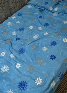 Blue Snowflake Duvet Cover Set