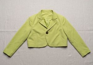 Chic Lime Cropped Blazer