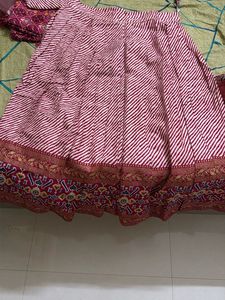 Boho Striped Ethnic lengha
