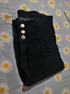 women High Waisted Black Jeans⚫