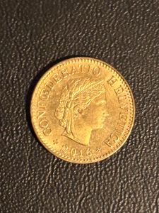 Swiss Coin 5 Rappen piece