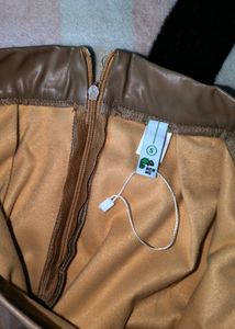 Faux Leather Mini Skirt/skort