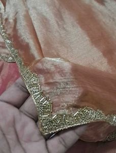 Elegant Beaded Saree