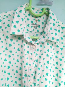 Allen Solly Girls Top And Blue Muffin Skirt
