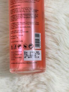 Max Pink Body Mist with Gold Cap