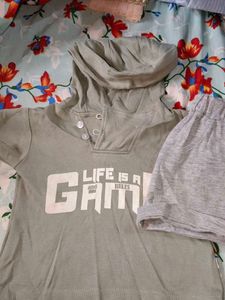 Boys Graphic Tee and Shorts Set