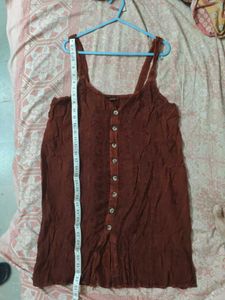 Elegant Casual Brown Dress