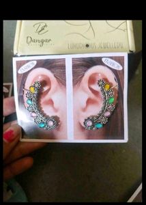 navratri festive ear cuffs
