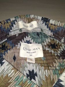 Geometric Print Long Sleeve Shirt