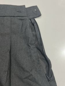 Pleated Gray Mini Skirt