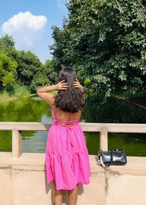 Savana Chic Pink Tiered Sundress